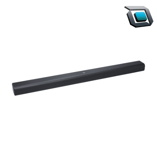 Barra de sonido JBL SB580 negra con diseño elegante y sonido envolvente.