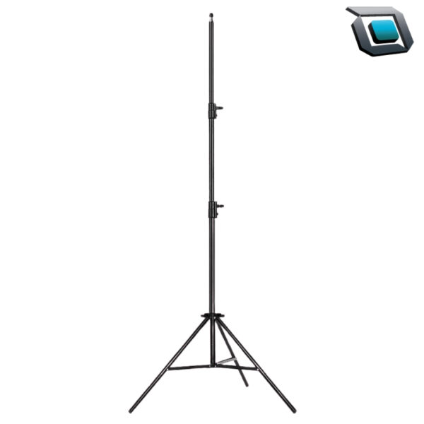 Pedestal para iluminación, Carga máxima 5kg con amortiguación por resortes. (Altura máxima 195cm)