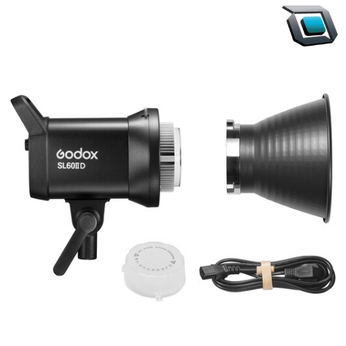 Luz LED Godox SL60IID, 60watts, con montura Bowens, para grabación de video y fotografía.