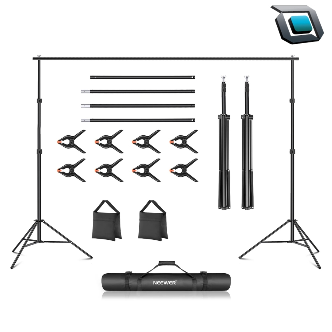 Sistema de soporte para fondo de estudio fotográfico Neewer, Ajustable 3M (Ancho) x 2M (Alto)