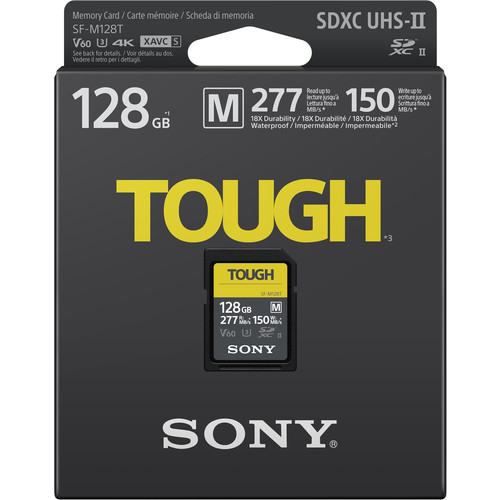 Tarjeta de memoria Sony Tough 128GB SDXC UHS-II SF-M V60 - Imagen 2