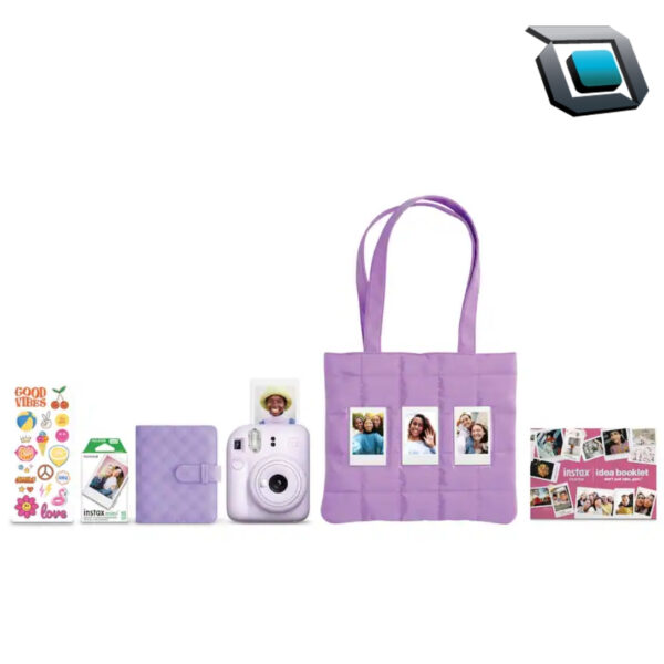 Cámara Fujifilm Instax Mini 12 Holiday Bundle - Lila