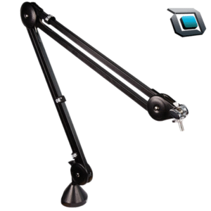Brazo articulado RODE PSA1 para micrófonos de transmisión, ajustable y resistente para estudio.