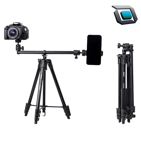 Trípode MARY KP-2207 ajustable de 4 secciones, compatible con cámara réflex y teléfono móvil.