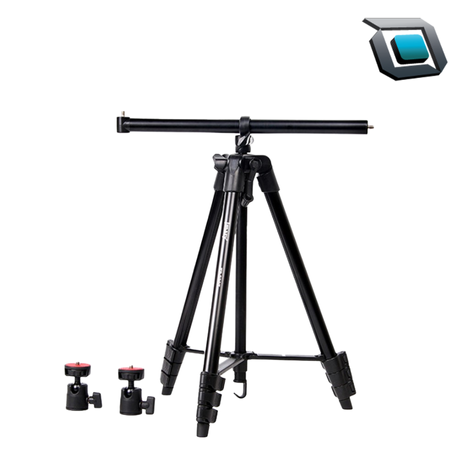 Trípode MARY KP-2207 ajustable de 4 secciones, compatible con cámara réflex y teléfono móvil.