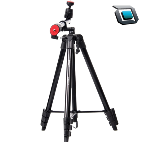 Trípode MARY KP-2207 ajustable de 4 secciones, compatible con cámara réflex y teléfono móvil.