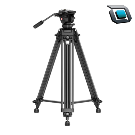 Trípode de video ULANZI MT-81 con cabezal fluido y rotación de 360 grados.