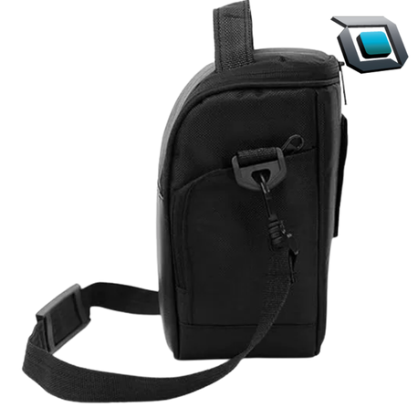 Estuche RUGGED para cámara tipo V con diseño resistente y borde naranja protector.