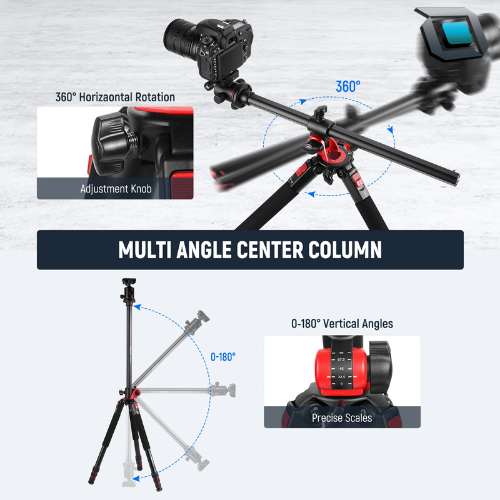 Trípode y monopié NEEWER N284L con rótula G0 para cámaras DSLR y mirrorless.