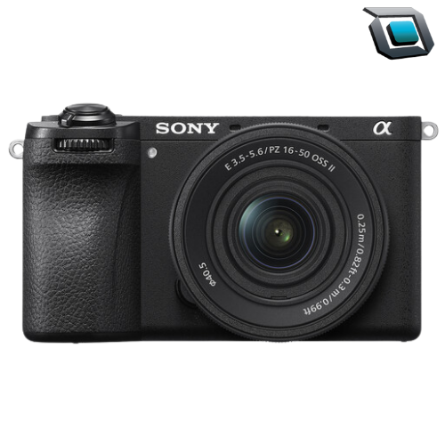 Cámara sin espejo Sony a6700 con lente 16-50 mm f/3.5-5.6 II para fotografía y video.