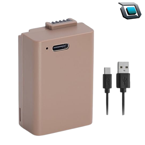 Batería Kastar EN-EL25 recargable con puerto de carga USB-C para cámaras compatibles.
