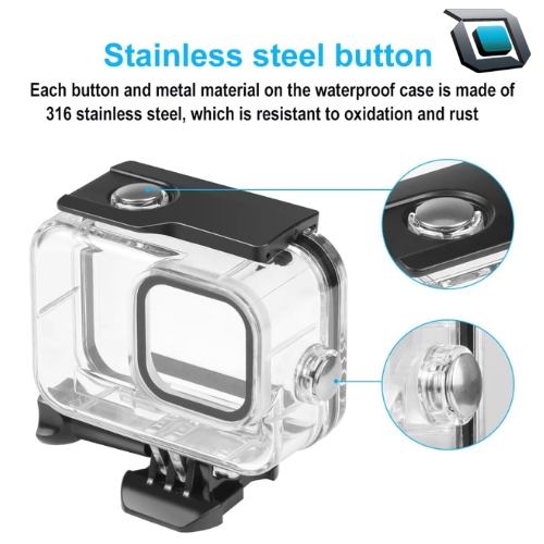 Carcasa protectora de buceo KETOPKIN para GoPro Hero13 Black/Hero12 Black/Hero11 ... - Imagen 2