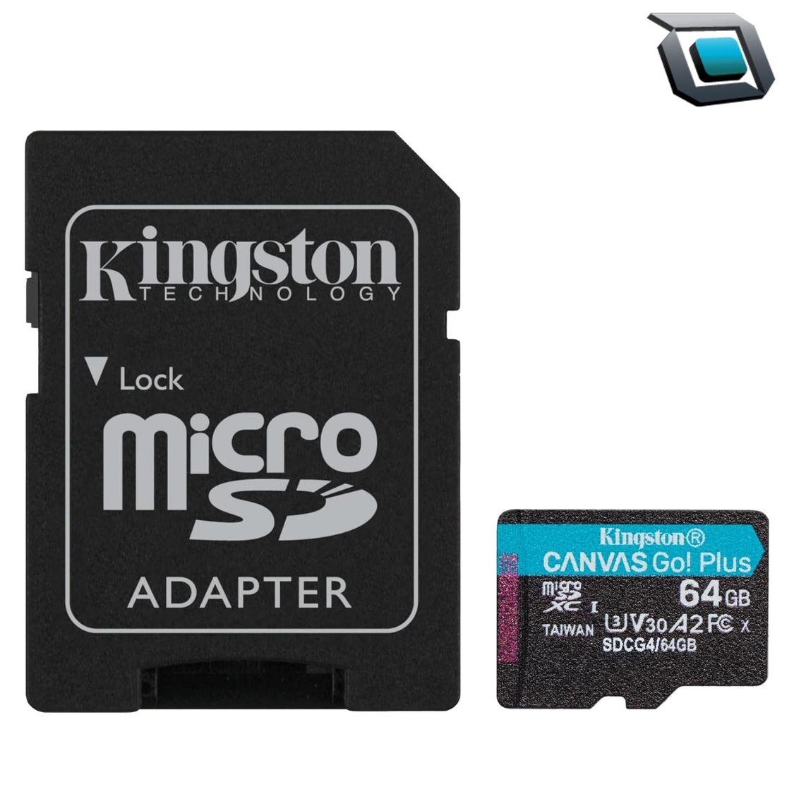 Tarjeta de memoria Kingston Canvas Go Plus micro SD 64GB / 200Mbs con adaptador SD