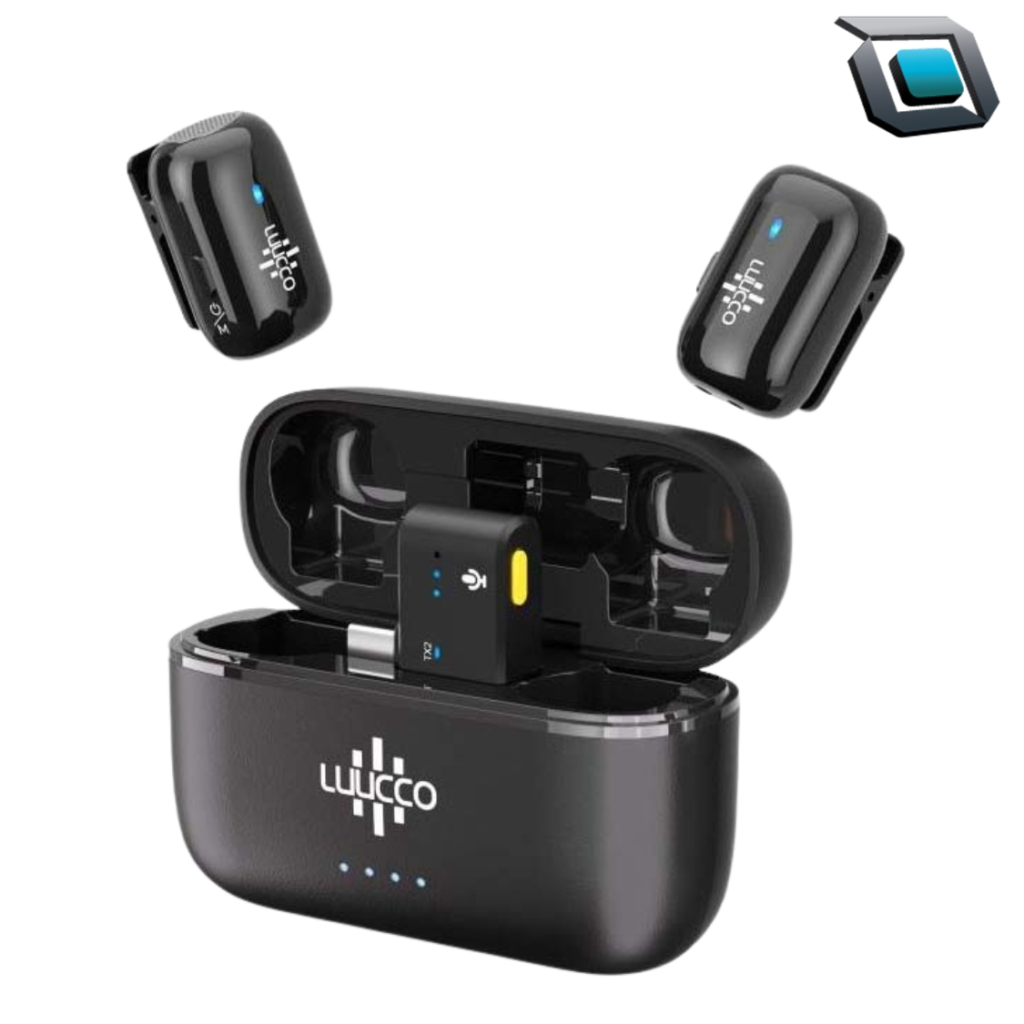 Micrófono Inalámbrico Luucco Minipods-K2 Negro