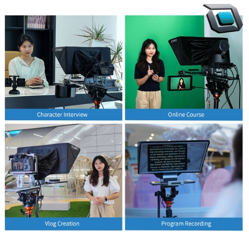 Teleprompter FeelWorld TP16 plegable con control remoto para Tablet hasta 16 pulgadas y cámaras - Imagen 2