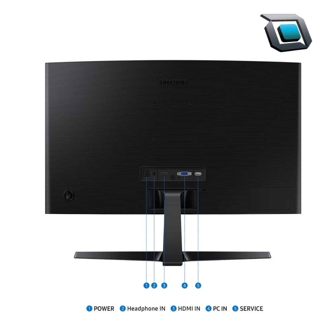Monitor Samsung Gaming Essential S3 S36GD 24″ Curvo FHD 100Hz | 1800R, 4ms, VA, HDMI+VGA - Imagen 4