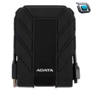 Disco duro externo ADATA HD710 Pro de 1TB resistente al agua, polvo y golpes con diseño reforzado.