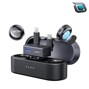 microfono inalambrico boya boyalink 3 para iphone android 300 metros