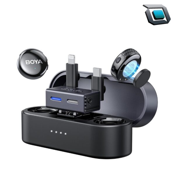 microfono inalambrico boya boyalink 3 para iphone android 300 metros