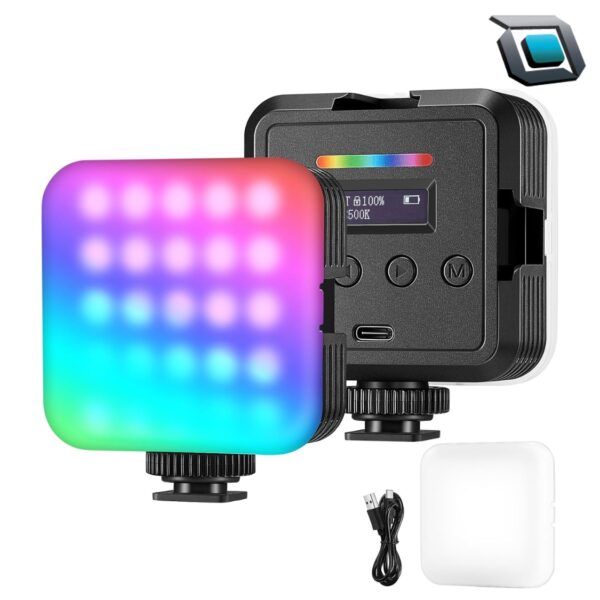 Luz Led NEEWER RGB61 magnética Para Cámara, CRI 97+/20 modos de escena/2500K-8500K/2000mAh