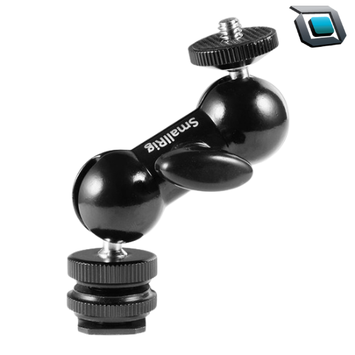 Brazo mágico articulado SmallRig 2065B de 5.5 pulgadas con acoples de 1/4″-20 para montar monitores, luces LED, micrófonos y otros accesorios en cámaras y rigs.