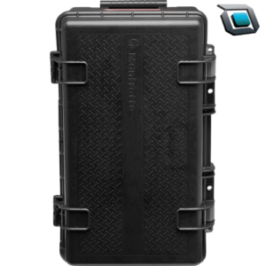 Estuche rígido Manfrotto MB PL-RL-TH55 con ruedas, asa telescópica e interior acolchado modular para transportar equipos fotográficos y de video de forma segura.