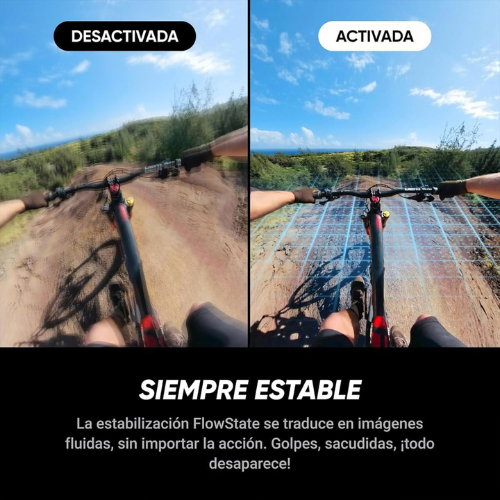Cámara de acción Insta360 X5 360° con grabación 8K, sensores de 1/1,28", estabilización avanzada, resistencia al agua IPX8 y paquete especial con accesorios.