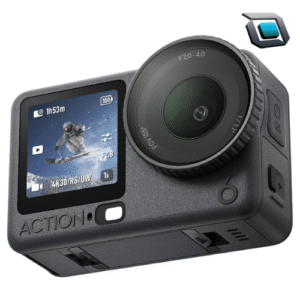 Cámara de acción DJI Osmo Action 6 Standard Edition con sensor de 1/1,1", apertura variable f/2.0-f/4.0, grabación 8K, estabilización RockSteady 3.0 y 50 GB de almacenamiento interno.