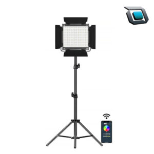 Panel de luz LED GVM 800D-RGB para fotografía y video con iluminación RGB, temperatura de color ajustable y control de iluminación