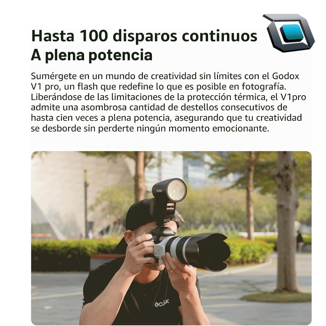 Flash Godox V1Pro C para Canon - Imagen 5