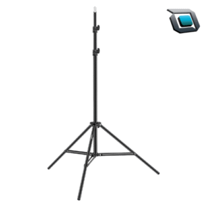 Soporte de luz Neewer ST-200 de 200 cm de altura y capacidad de carga de hasta 8 kg, ideal para flashes, luces LED y equipos de iluminación fotográfica.