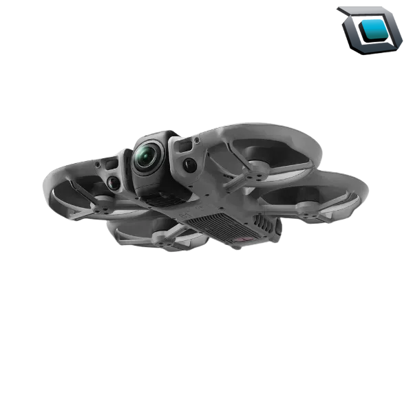 Drone DJI Avata 360 con control remoto DJI RC 2, diseñado para capturar imágenes aéreas en 360 grados y ofrecer una experiencia de vuelo inmersiva.