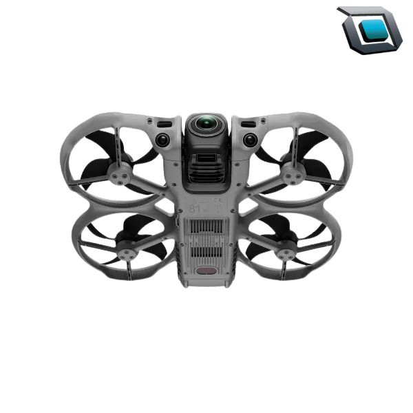 Drone DJI Avata 360 con control remoto DJI RC 2, diseñado para capturar imágenes aéreas en 360 grados y ofrecer una experiencia de vuelo inmersiva.